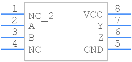 SN65LVDT100D - Texas Instruments - PCB symbol