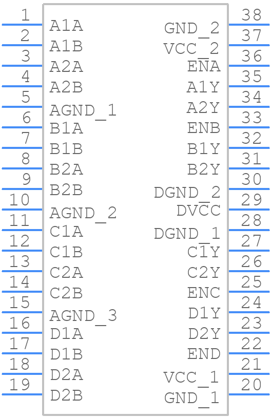 SN65LVDT388ADBT - Texas Instruments - PCB symbol