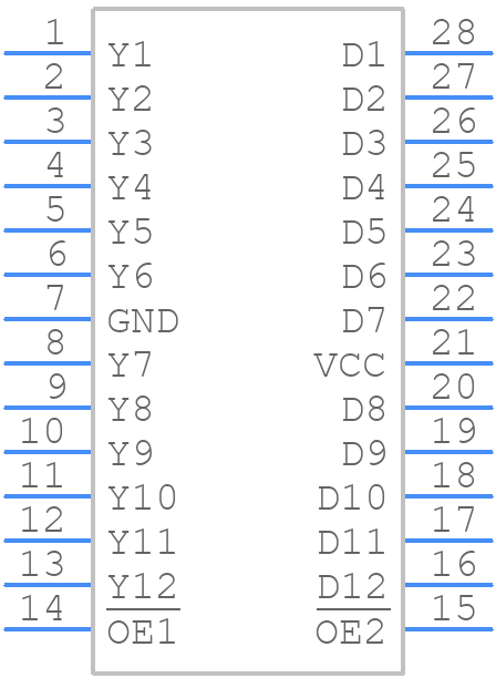 SN74ABT5402ADW - Texas Instruments - PCB symbol