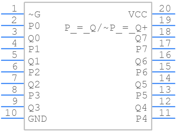 SN74ALS520DW - Texas Instruments - PCB symbol