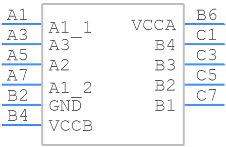 SN74AVC4T234ZSUR - Texas Instruments - PCB symbol