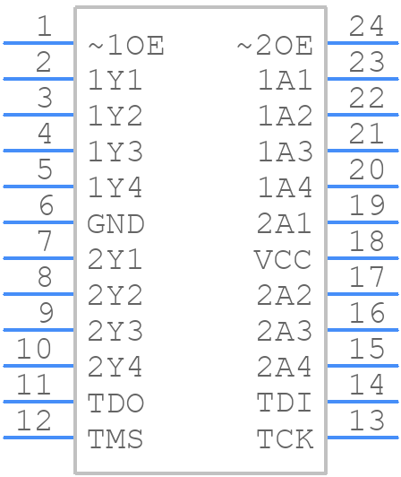 SN74BCT8240ADW - Texas Instruments - PCB symbol
