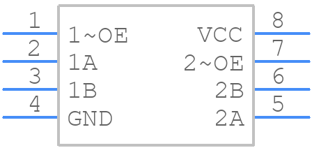SN74CBT3306D - Texas Instruments - PCB symbol