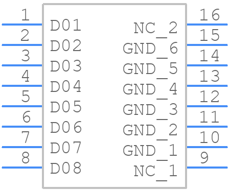 SN74F1056D - Texas Instruments - PCB symbol