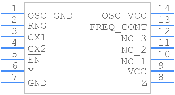SN74LS624D - Texas Instruments - PCB symbol