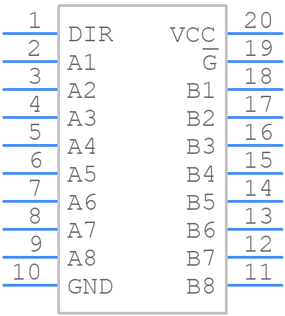 SN74LS641-1DW - Texas Instruments - PCB symbol