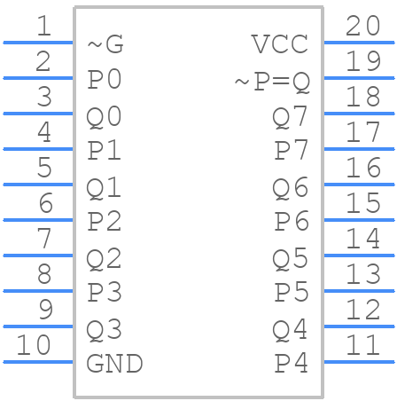 SN74LS688DW - Texas Instruments - PCB symbol