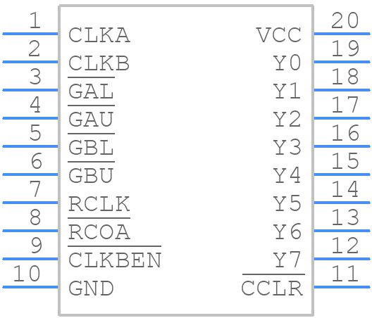 SN74LV8154PW - Texas Instruments - PCB symbol