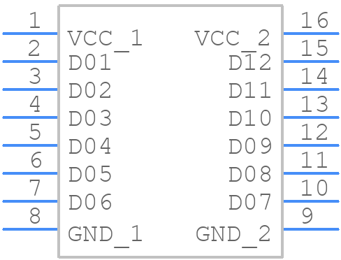 SN74S1051D - Texas Instruments - PCB symbol