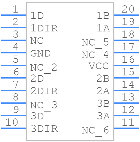 SN75ALS170DW - Texas Instruments - PCB symbol