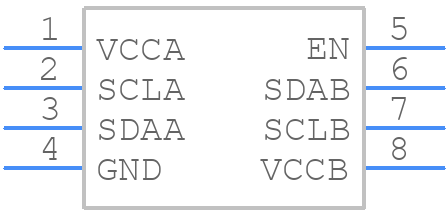 TCA9509DGKR - Texas Instruments - PCB symbol