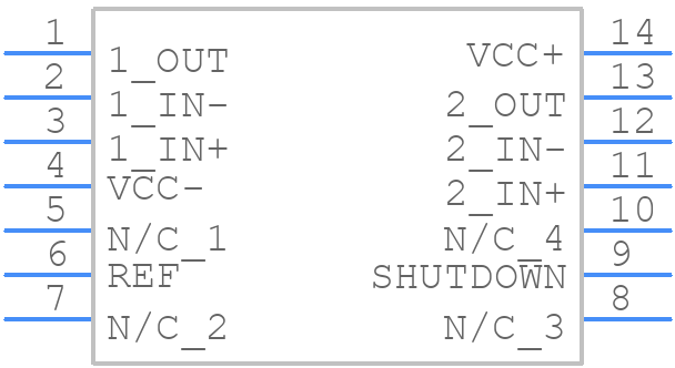 THS3125ID - Texas Instruments - PCB symbol