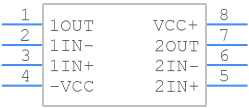 THS4062ID - Texas Instruments - PCB symbol