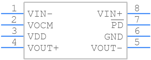 THS4120ID - Texas Instruments - PCB symbol