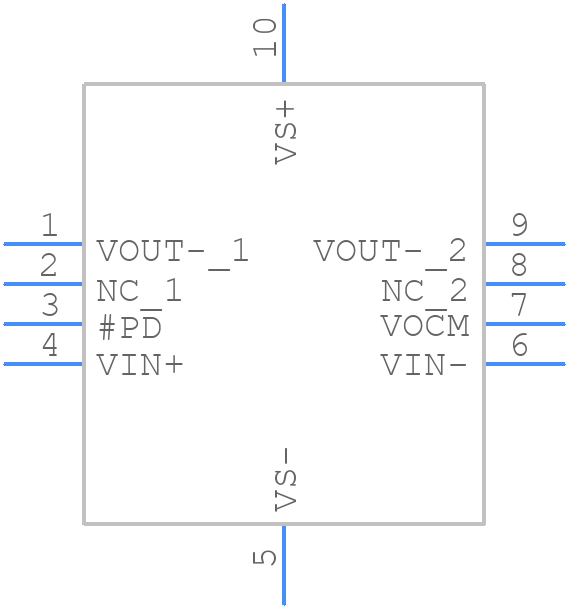 THS4531IRUNT - Texas Instruments - PCB symbol