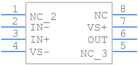 THS4601ID - Texas Instruments - PCB symbol