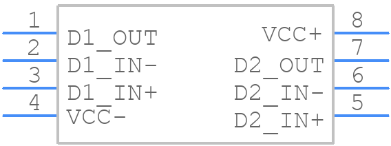 THS6042ID - Texas Instruments - PCB symbol