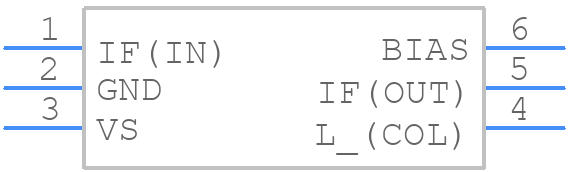 THS9001DBVT - Texas Instruments - PCB symbol