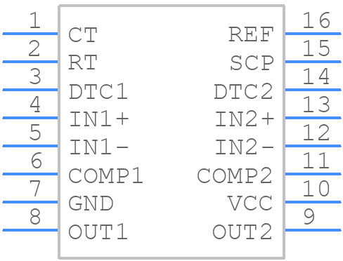 TL1454ACD - Texas Instruments - PCB symbol
