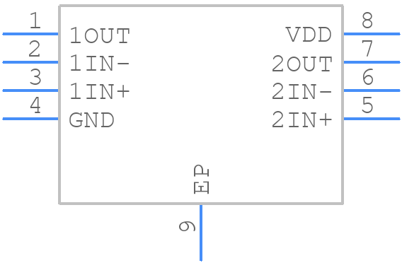 TLC072IDGN - Texas Instruments - PCB symbol