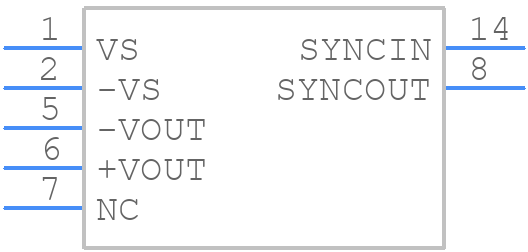 DCV010512DP-U - Texas Instruments - PCB symbol