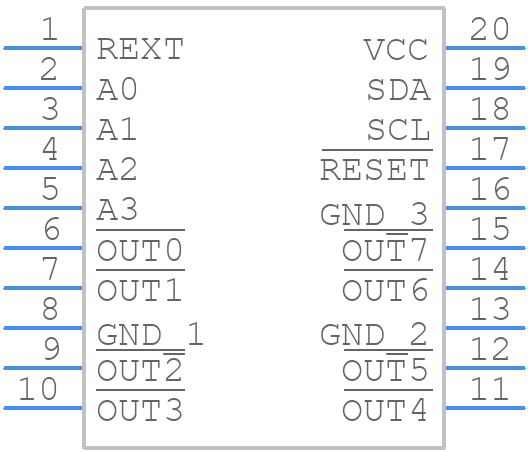 TLC59108IPWR - Texas Instruments - PCB symbol