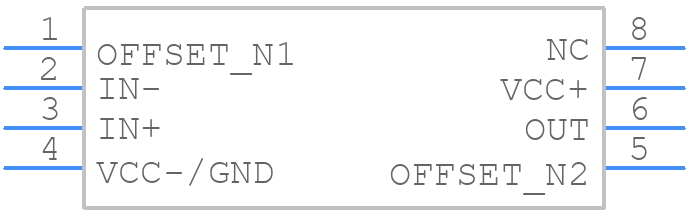 TLE2021AIP - Texas Instruments - PCB symbol