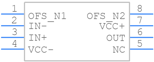 TLE2027AMD - Texas Instruments - PCB symbol