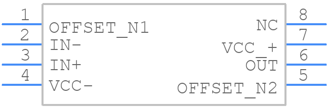 TLE2141AID - Texas Instruments - PCB symbol