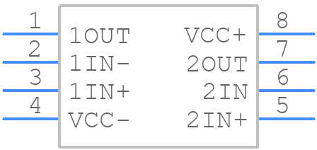 TLE2142CD - Texas Instruments - PCB symbol