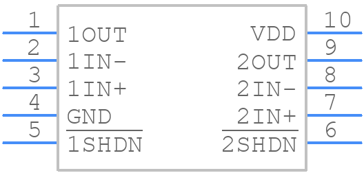 TLV2373IDGS - Texas Instruments - PCB symbol