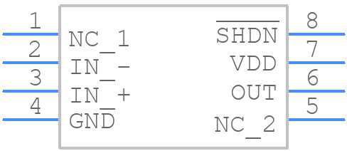 TLV4110ID - Texas Instruments - PCB symbol