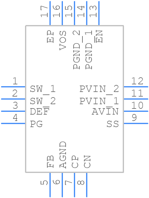 TLV62090RGTT - Texas Instruments - PCB symbol