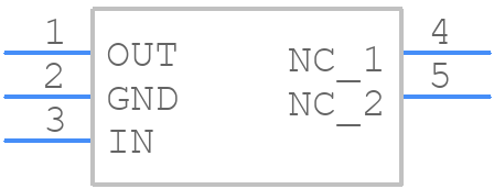 TLV70133DBVT - Texas Instruments - PCB symbol
