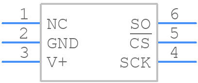 TMP121AIDBVT - Texas Instruments - PCB symbol