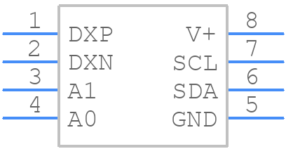 TMP441AIDCNT - Texas Instruments - PCB symbol