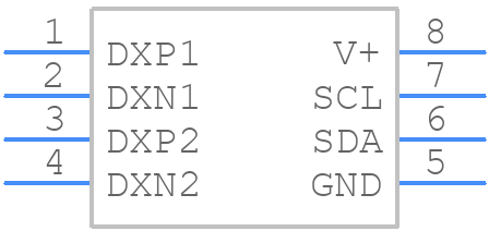 TMP442ADCNT - Texas Instruments - PCB symbol