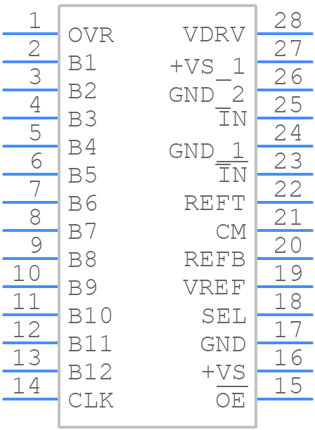 ADS804E - Texas Instruments - PCB symbol