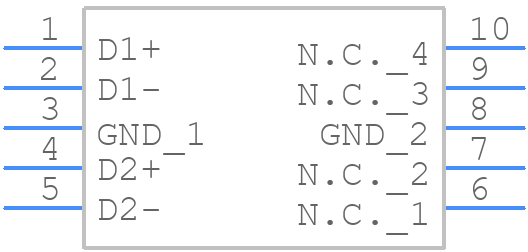 TPD4S010DQAR - Texas Instruments - PCB symbol