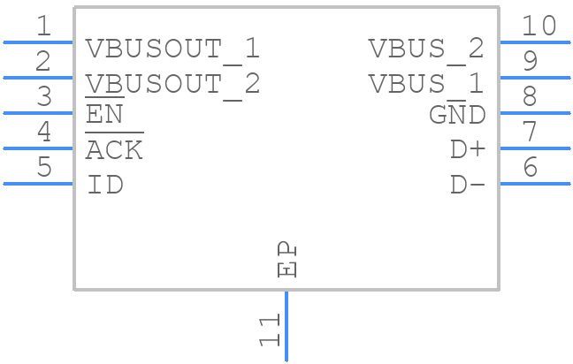 TPD4S014DSQR - Texas Instruments - PCB symbol