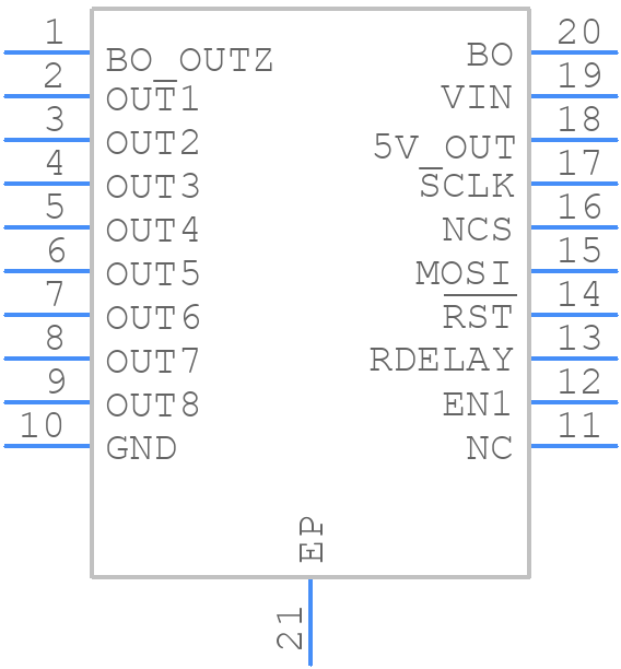 TPL9202PWP - Texas Instruments - PCB symbol
