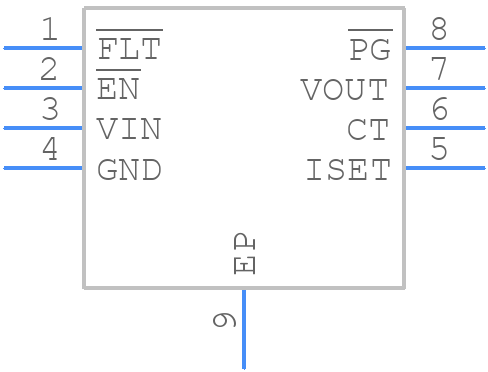 TPS2421-2DDA - Texas Instruments - PCB symbol