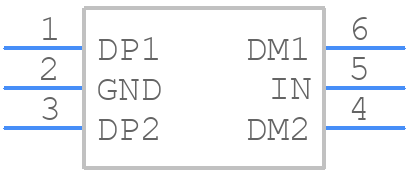 TPS2513DBVT - Texas Instruments - PCB symbol