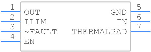 TPS2551DRVT - Texas Instruments - PCB symbol