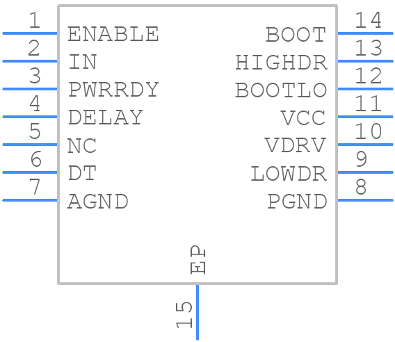 TPS2848PWP - Texas Instruments - PCB symbol