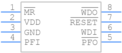TPS3705-50DR - Texas Instruments - PCB symbol