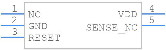 TPS3805H33DCKR - Texas Instruments - PCB symbol