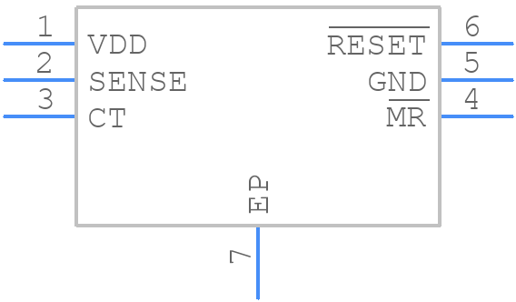 TPS3808G01DRVT - Texas Instruments - PCB symbol