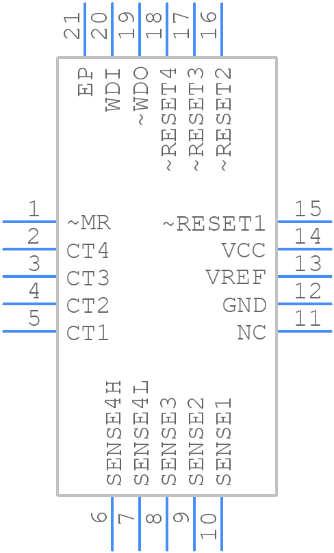 TPS386000RGPT - Texas Instruments - PCB symbol