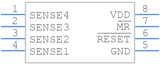 TPS386596L33DGKT - Texas Instruments - PCB symbol